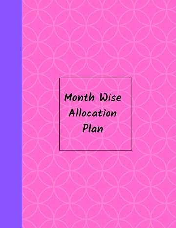 month wise work allocation plan columnar ruled pages with date and names to mention 1st edition hari kumar