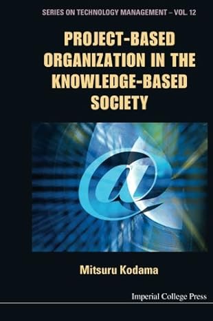 project based organization in the knowledge based society 1st edition mitsuru kodama b00ozngp6q