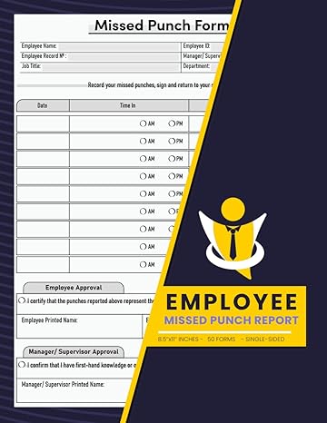 employee missed punch report time adjustment form 50 forms single sided employee missed badge swipe hr forms
