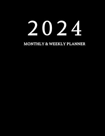 2024 planner weekly and monthly january through december black cover 1st edition zine covers b0cgx12wcc