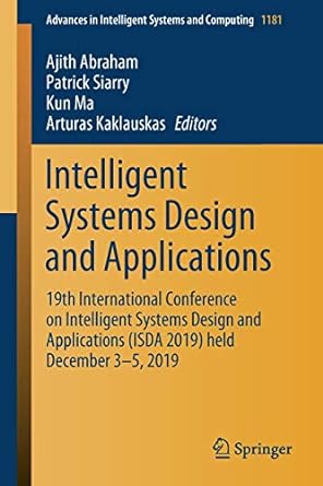 intelligent systems design and applications 19th international conference on intelligent systems design and