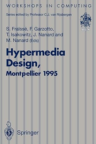 hypermedia design montpellier 1995 1st edition sylvain fraisse ,franca garzotto ,tomas isakowitz ,jocelyne