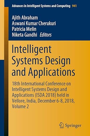 intelligent systems design and applications 18th international conference on intelligent systems design and