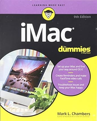 imac for dummies 9th edition mark l chambers 1119241545, 978-1119241546
