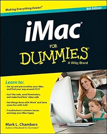 imac for dummies 8th edition mark l chambers 1118862376, 978-1118862377