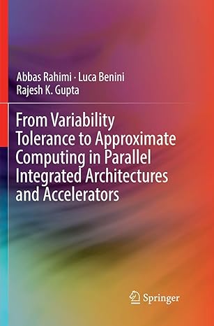 from variability tolerance to approximate computing in parallel integrated architectures and accelerators 1st