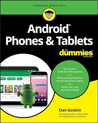 android phones and tablets for dummies 1st edition dan gookin 1119453852, 978-1119453857