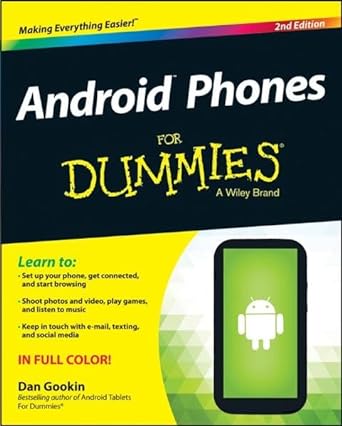 android phones for dummies 2nd edition dan gookin 111872030x, 978-1118720301