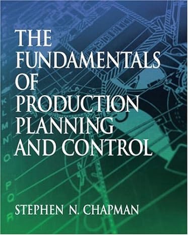 the fundamentals of production planning and control 1st edition stephen chapman 013017615x, 978-0130176158