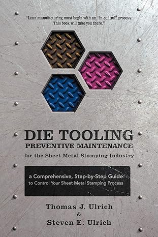 die tooling preventive maintenance for the sheet metal stamping industry a comprehensive step by step guide