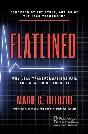 flatlined why lean transformations fail and what to do about it 1st edition mark deluzio 036724778x,