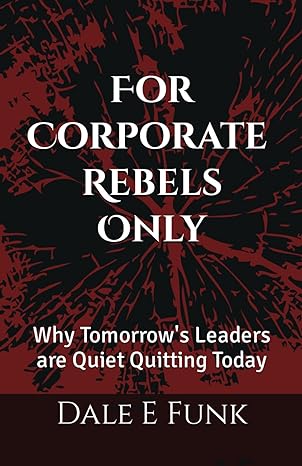 for corporate rebels only why tomorrow s leaders are quiet quitting today 1st edition dale e funk