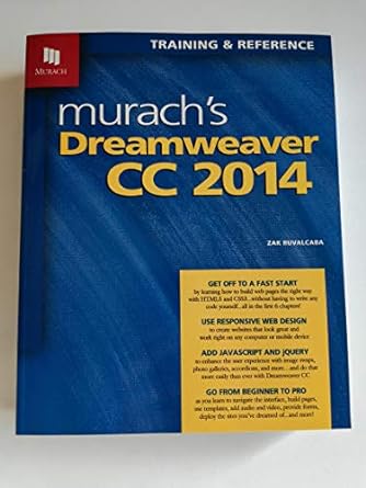 murachs dreamweaver cc 2014 1st edition zak ruvalcaba ,anne boehm 1890774774, 978-1890774776