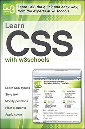 learn css with w3schools 1st edition w3schools 0470611928, 978-0470611920