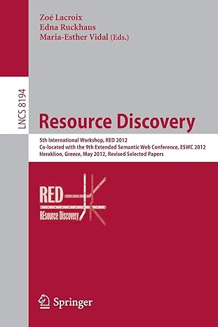 resource discovery 5th international workshop red 2012 co located with the 9th extended semantic web