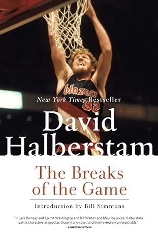 the breaks of the game 1st edition david halberstam 1401309720, 978-1401309725