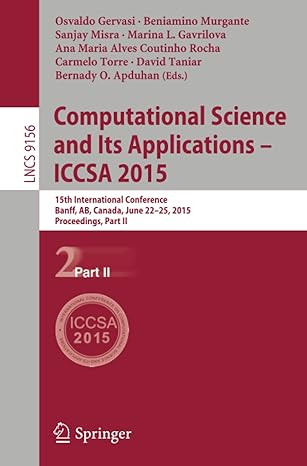 computational science and its applications iccsa 2015 15th international conference banff ab canada june 22