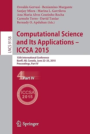 computational science and its applications iccsa 2015 15th international conference banff ab canada june 22
