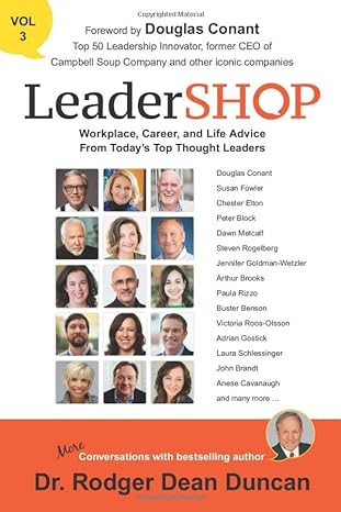 leadershop volume 3 workplace career and life advice from today s top thought leaders 1st edition dr rodger