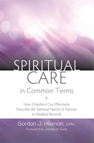 spiritual care in common terms 1st edition gordon j. hilsman 1785927248, 978-1785927249