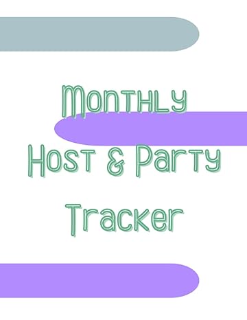 monthly host and party tracker the book 1st edition casandra weese b0cmpp88ss