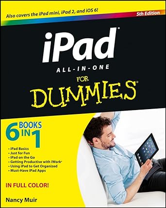 ipad all in one for dummies 5th edition nancy c muir 1118496965, 978-1118496961