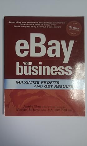 ebay your business 1st edition janelle elms ,michael bellomo ,joel elad 0072257113, 978-0072257113