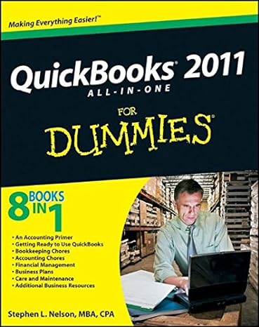 quickbooks 2011 all in one for dummies 1st edition stephen l nelson 0470646500, 978-0470646502