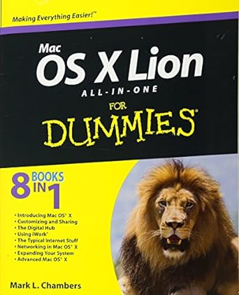 mac os x lion all in one for dummies 1st edition mark l chambers 1118022068, 978-1118022061