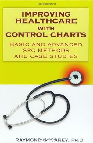 improving healthcare with control charts basic and advanced spc methods and case studies 1st edition raymond