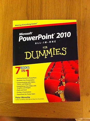 powerpoint 2010 all in one for dummies 1st edition peter weverka 0470500999, 978-0470500996