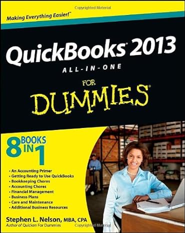 quickbooks 2013 all in one for dummies 1st edition stephen l nelson 111835639x, 978-1118356395