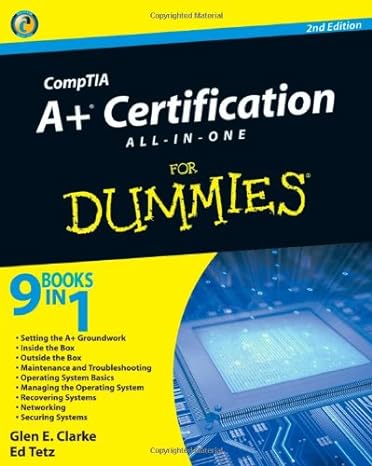 comptia a+ certification all in one for dummies 2nd edition glen e clarke ,edward tetz 0470487380,