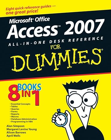 access 2007 all in one desk reference for dummies 1st edition alan simpson ,margaret levine young ,alison