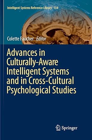 advances in culturally aware intelligent systems and in cross cultural psychological studies 1st edition