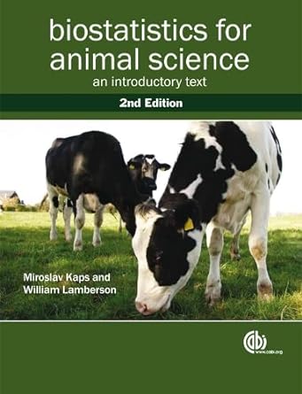 biostatistics for animal science an introductory text 2nd edition miroslav kaps ,william lamberson
