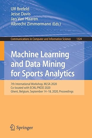 machine learning and data mining for sports analytics 7th international workshop mlsa 2020 co located with