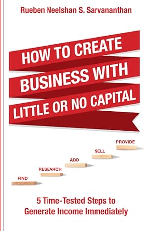 how to create business with little or no capital 5 time tested steps to generate income immediately 1st