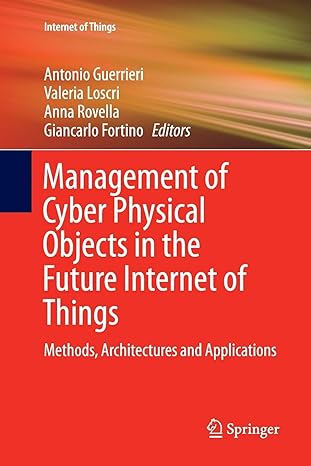 management of cyber physical objects in the future internet of things methods architectures and applications