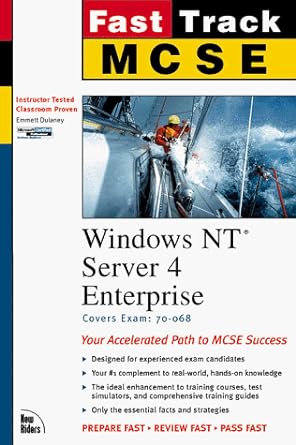 fast track mcse windows nt server 4 enterprise 1st edition emmett dulaney 1562059408, 978-1562059408