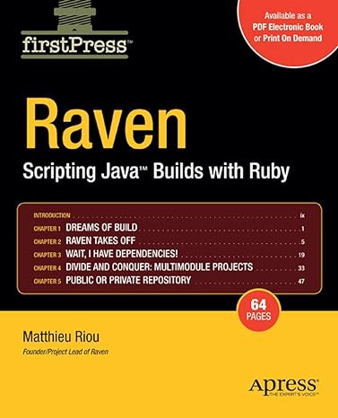 raven scripting java builds with ruby 1st edition matthieu riou 159059875x, 978-1590598757