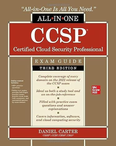 ccsp certified cloud security professional all in one exam guide 3rd edition daniel carter 1264842201,