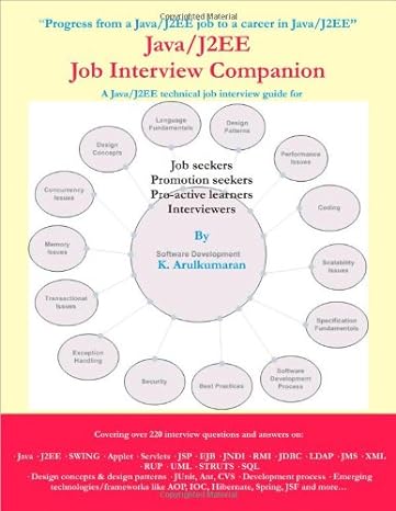 java/j2ee job interview companion 2nd- edition k arulkumaran ,a sivayini 1411668243, 978-1411668249