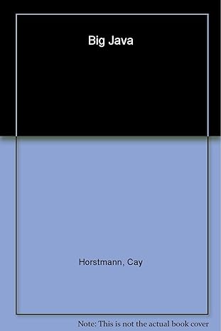 big java 1st edition cay s horstmann 0471402486, 978-0471402480