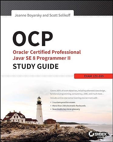 ocp oracle certified professional java se 8 programmer ii study guide exam 1z0 809 1st edition jeanne