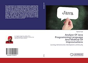 analyze of java programming language and method of improvisations learning demonstration development and