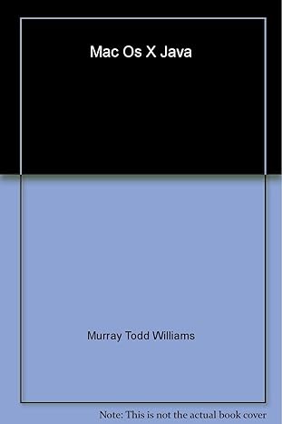 mac os x java 2001st edition murray todd williams 186100611x, 978-1861006110