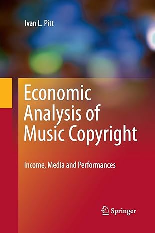 economic analysis of music copyright income media and performances 2010th edition ivan l pitt 1489986235,