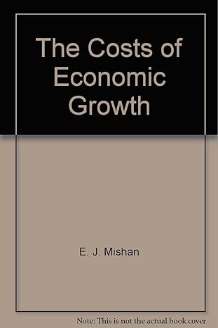 the costs of economic growth 1st edition ezra j. mishan b000sf89h8