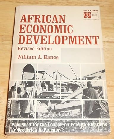african economic development 1st edition w. a. hance b002bxqh42